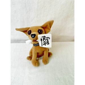 Vintage Taco Bell Dog Mascot Stuffed Plush Toy ‘Free Tacos’ Sign Non Talking